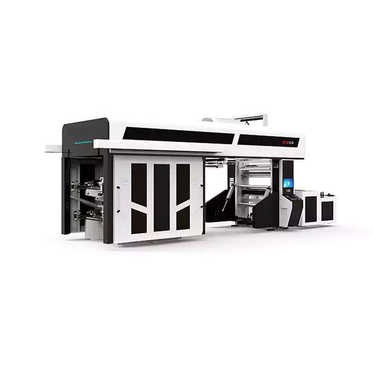 4-8 রঙের ফ্লেক্সোগ্রাফিক সিআই প্লাস্টিক ফ্লেক্সো প্রিন্টিং মেশিন