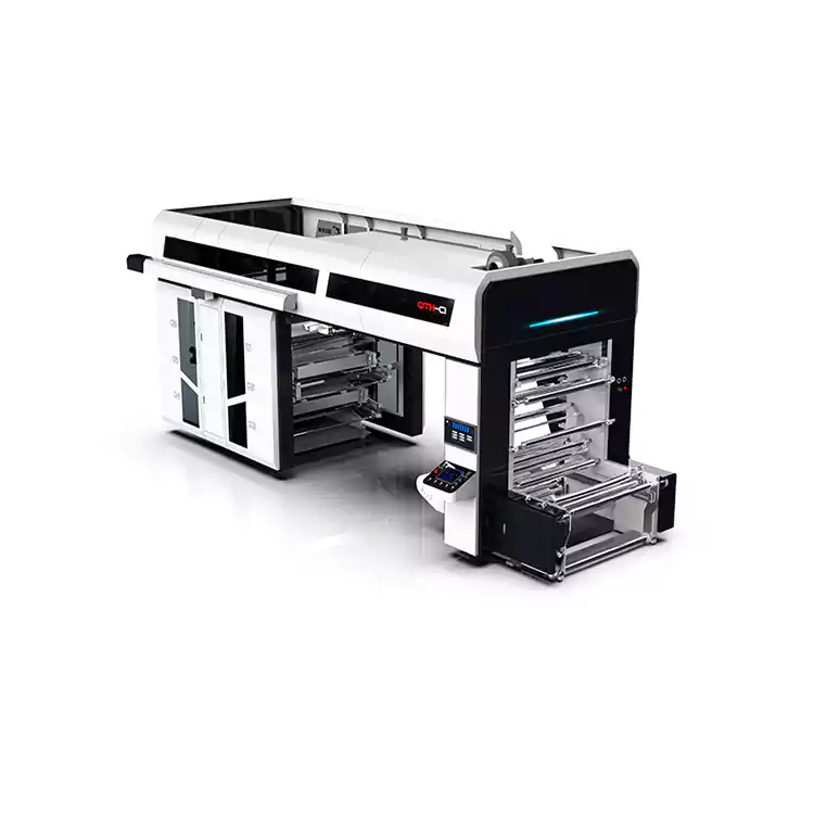 সেন্ট্রাল ড্রাম ফ্লেক্সোগ্রাফিক 6 কালার প্লাস্টিক ফ্লেক্সো প্রিন্টিং মেশিনারি