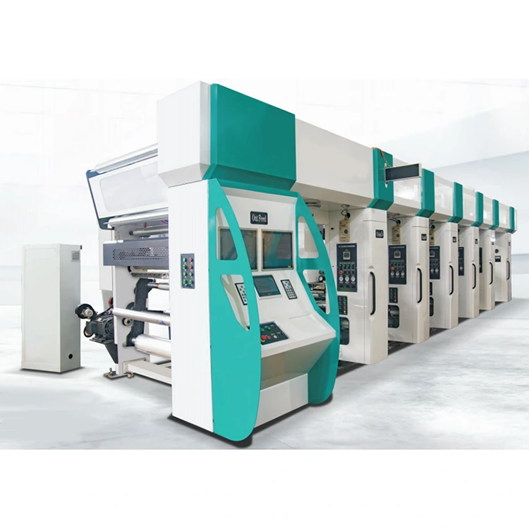 কম্পিউটারাইজড স্বয়ংক্রিয় রোটোগ্রাভিউর প্রিন্টিং মেশিন থ্রি ভেক্টর মোটর